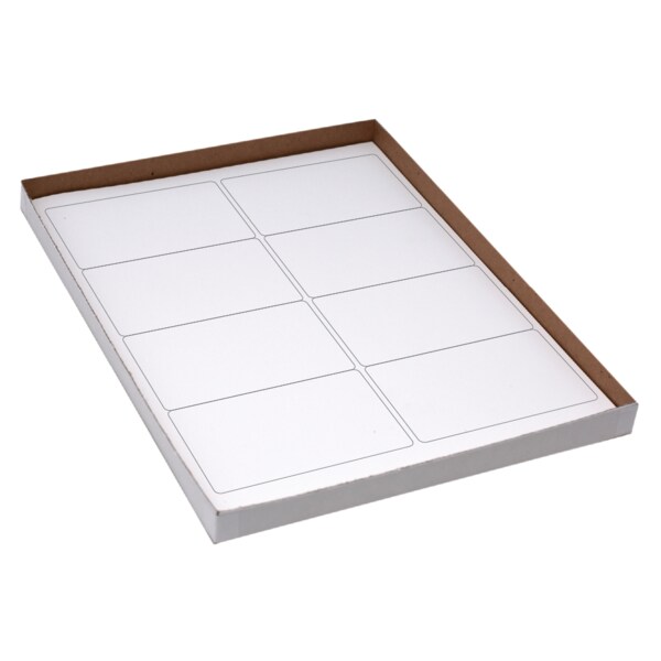 Nevs 2-1/2" x 4" Laser Sheet Labels Flr Red LL-4-25 - main